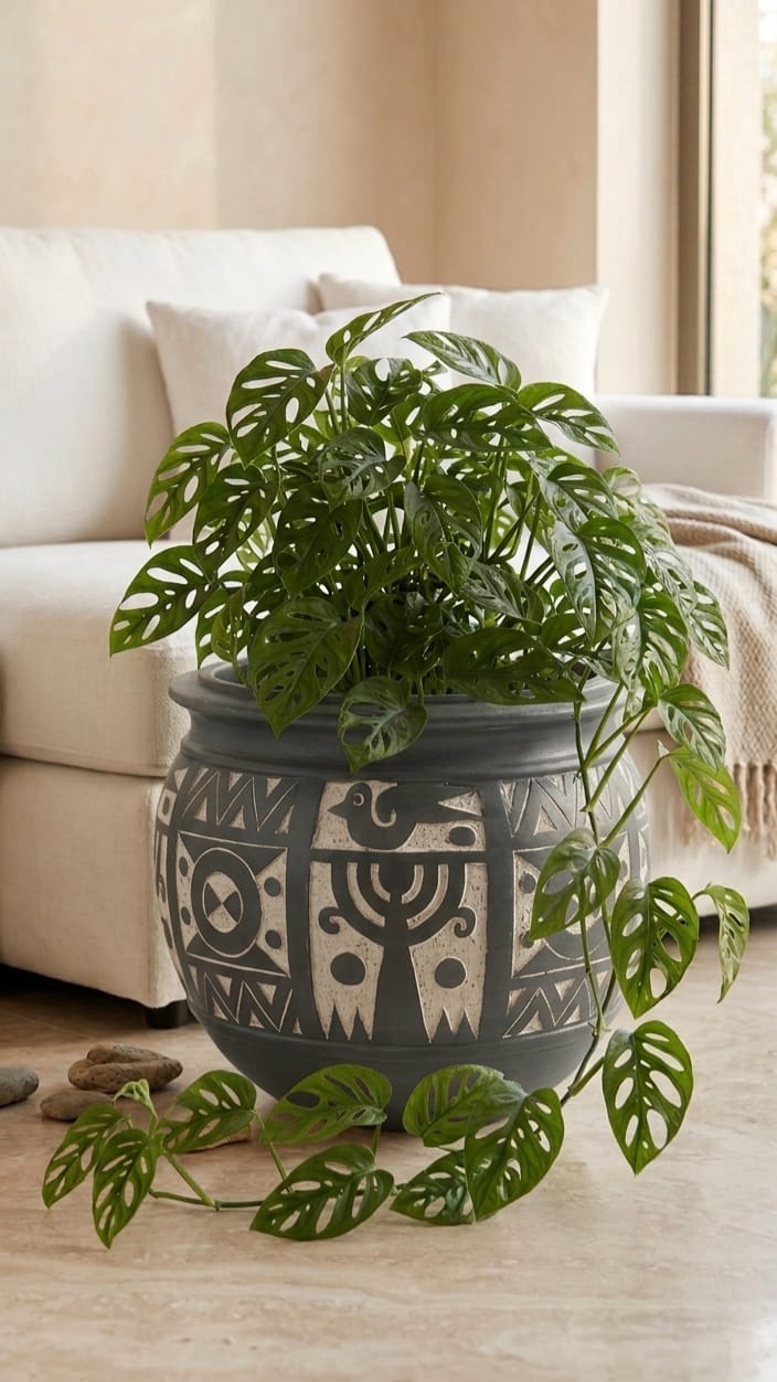 Handcrafted Clay Plant Pot