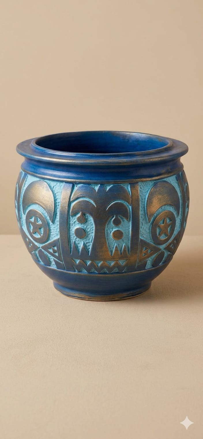 Handcrafted Clay Plant Pot